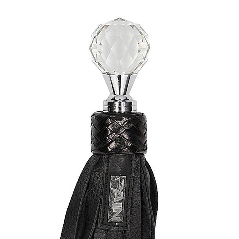 Pain Classic Designer Flogger with Round Sparkling Handle
