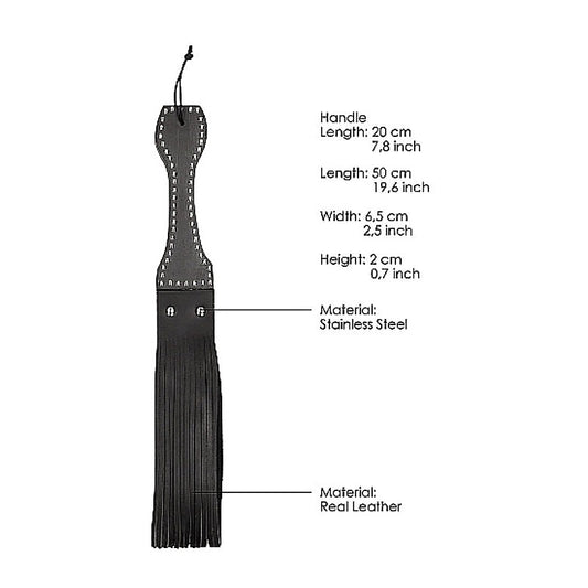 Pain Leather Belt Slapper with Multi-Looped Tails - Paddles And Slappers