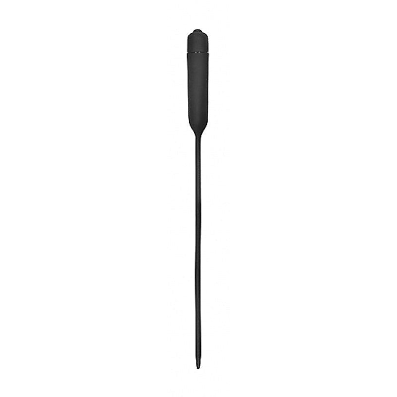 Silicone Vibrating Bullet Plug Extra Long by Shots Toys - Penis Plugs