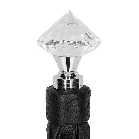 Pain Sparkling Pointed Handle Leather Flogger