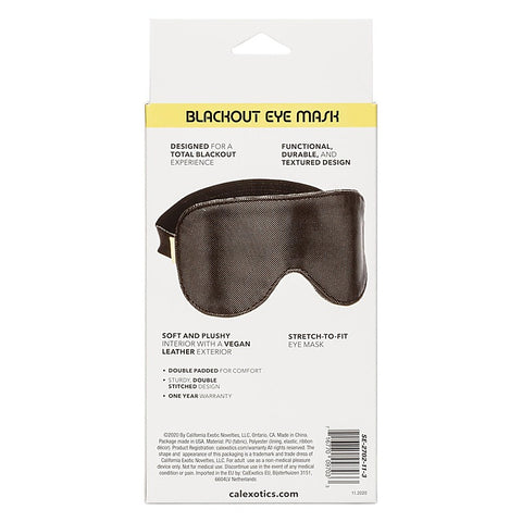 Premium Boundless Fetish Play Blackout Eye Mask - Masks And Blindfolds