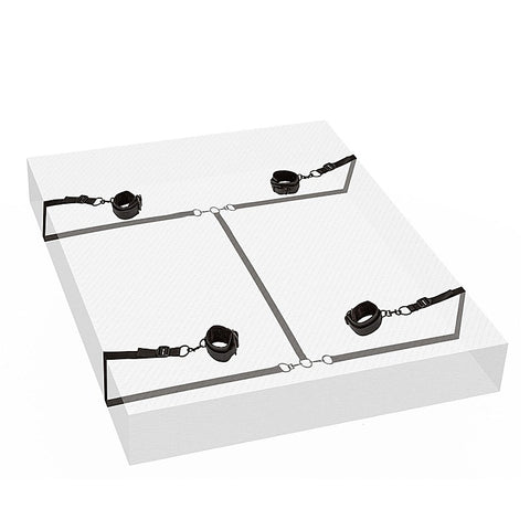 CalExotics Boundless Bondage Play Bed Restraint - Cuffs and Restraints