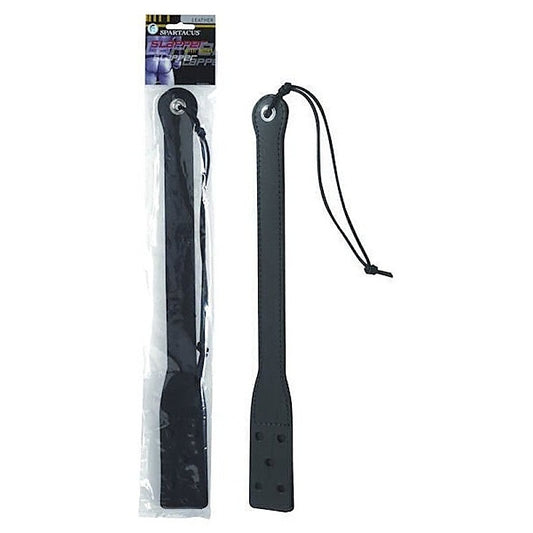 18 Inch Long Black Leather Slapper by Spartacus Enterprises - Paddles And Slappers