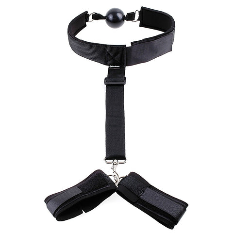 Fetish Fantasy Bondage Gag and Wrist Restraint - Bondage Gags and Bits