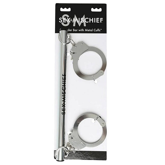 Sex and Mischief Spreader Bar with Metal Cuffs