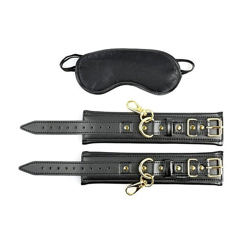 Premium Cuffs and Blindfold Set by Sportsheets - Cuffs and Restraints