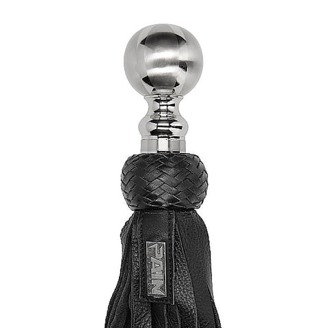 Pain Heavy Metal Ball Flogger Softy Leather