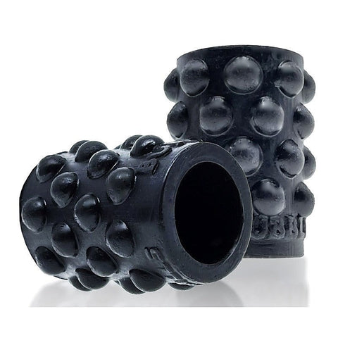 Bubbles Black Silicone Cock Ring by Oxballs - Cock Rings