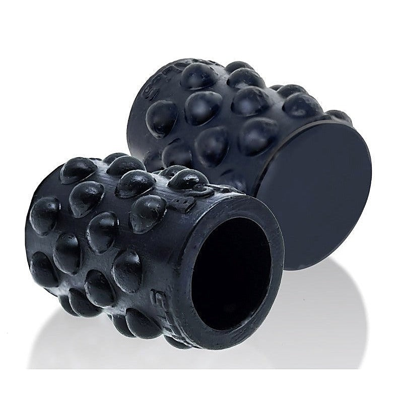 Bubbles Black Silicone Cock Ring by Oxballs - Cock Rings
