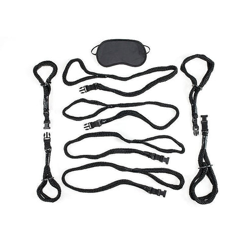 Fetish Fantasy Series BDSM Rope Cuff and Tether Set - Cuffs and Restraints