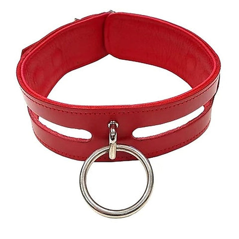 Premium Leather Fashion Collar by Rouge Royalty - Collars and Leads