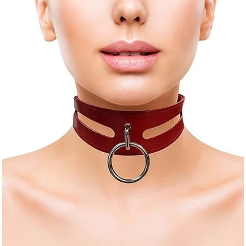 Premium Leather Fashion Collar by Rouge Royalty - Collars and Leads