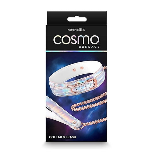 Cosmo's Vibrant Bondage Bliss - Rainbow Collar & Leash Set - Collars and Leads