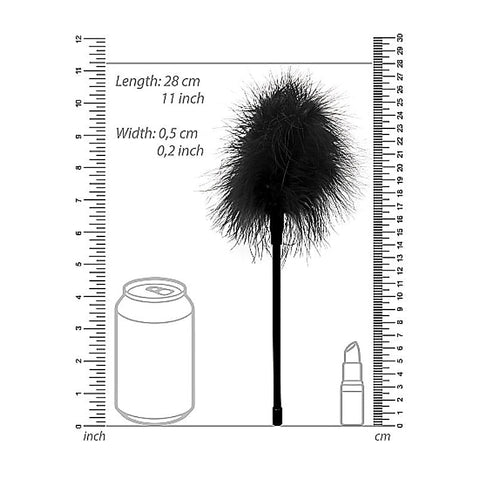 Ouch Black and White Feather Tickler