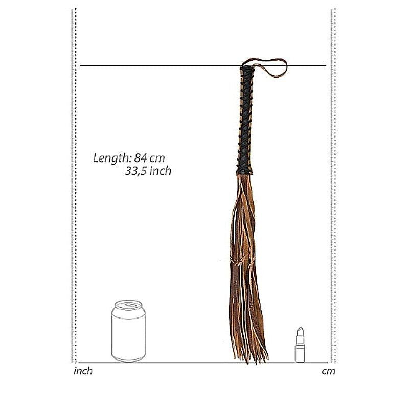 Medieval Stylish Whip with 12 Tails by Shots Toys - Whips And Crops