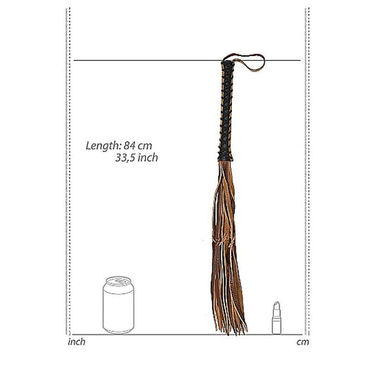 Medieval Stylish Whip with 12 Tails by Shots Toys - Whips And Crops