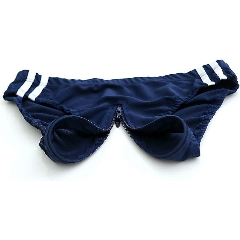 Dual-Zip Microfiber Bloomer by Execute Lingerie - Her Fetish