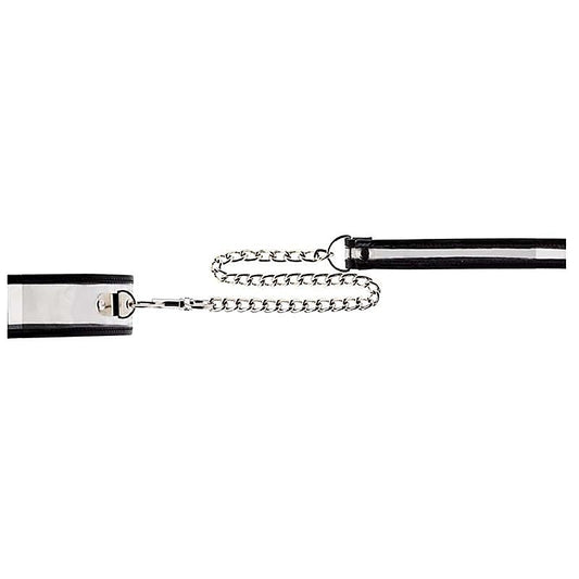 Bad Romance Translucent Slave Collar with Black Stripes - Collars and Leads
