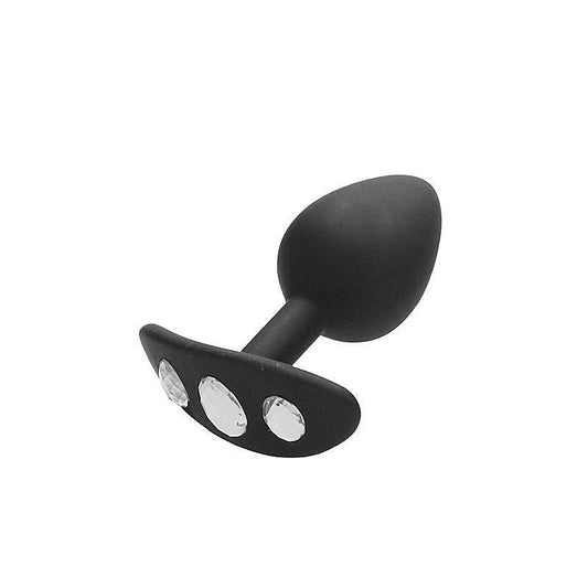 OUCH! Large Diamond Butt Plug With Handle - Butt Plugs