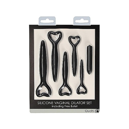 OUCH! Silicone Vaginal Dilator Set - Black