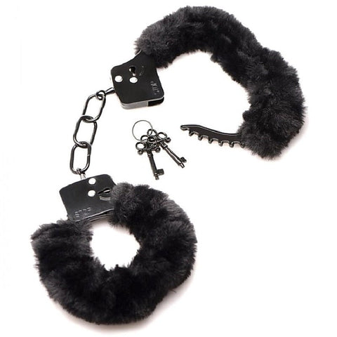 Cuffed in Fur Furry Handcuffs by XR Brands - Babydolls and Chemises