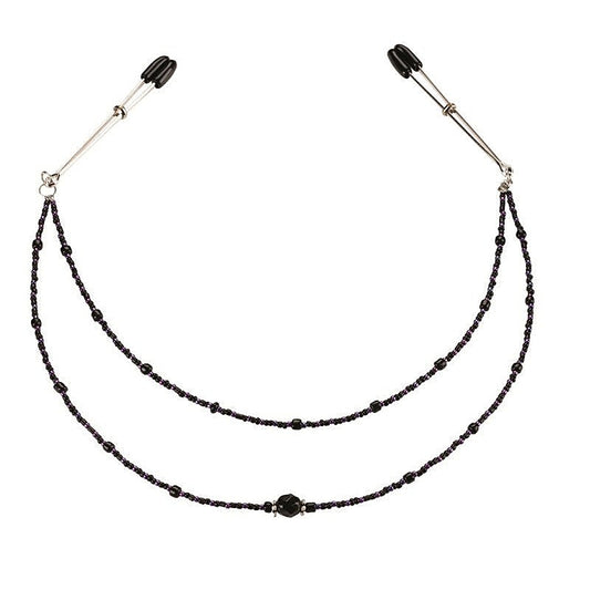 Double Strand Deluxe Beaded Clamps by Spartacus Enterprises - Nipple and Clit Clamps