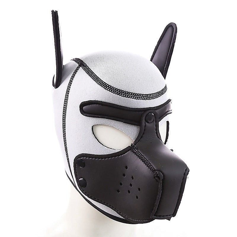 Professional Black Mouth Dog Hood by BDStyle - Bondage Hoods