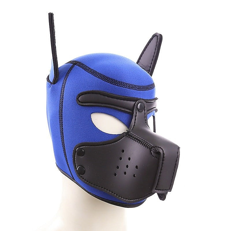 Professional Black Mouth Dog Hood by BDStyle - Bondage Hoods