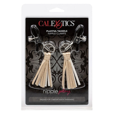 California Exotics Playful Tassels Womens Nipple Clamps - Nipple and Clit Clamps
