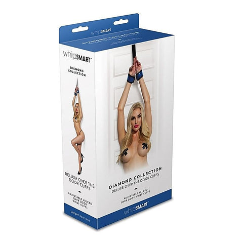WhipSmart Diamond Deluxe Over The Door Cuffs - Cuffs and Restraints