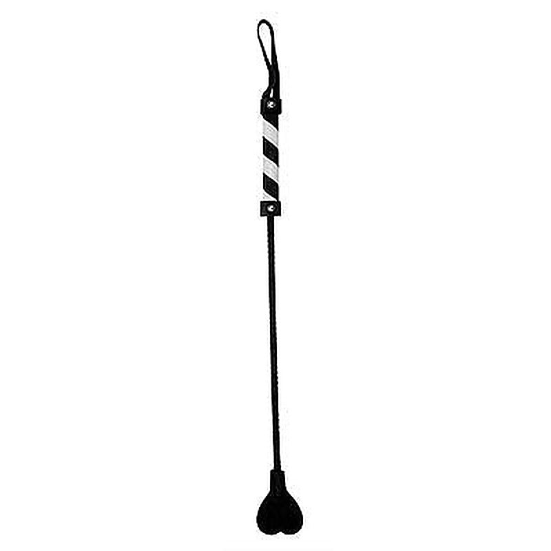 Premium Heart Leather Crop by Shots Toys - Whips And Crops
