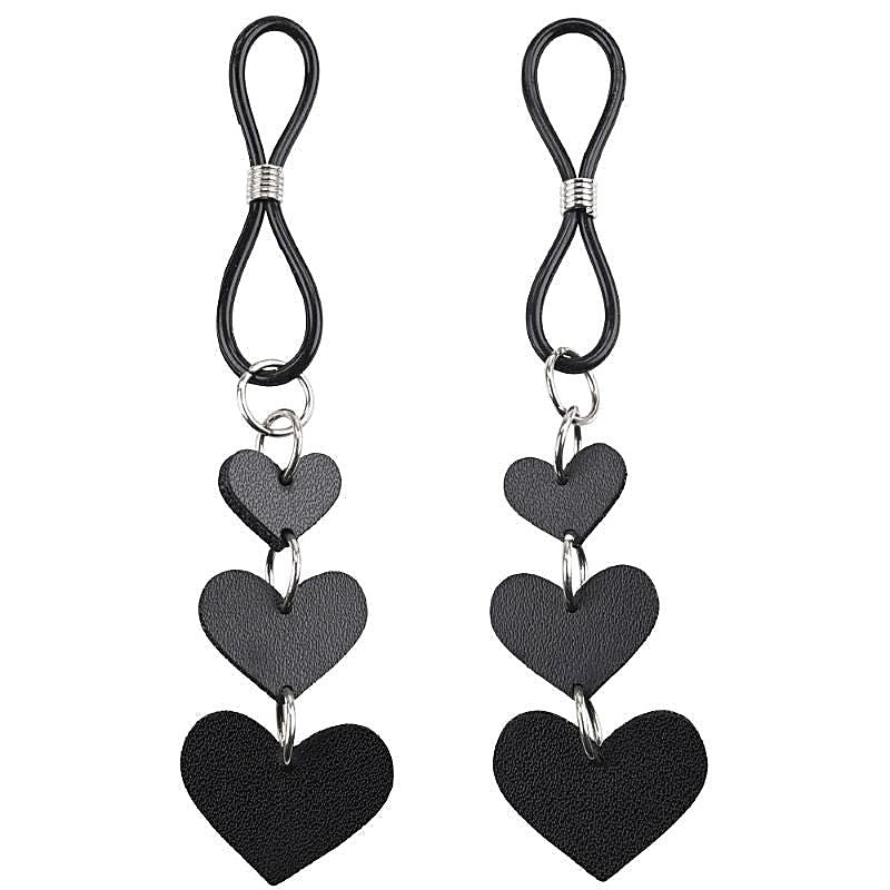 S&M Heart Nipple Ties - Nipple and Clit Clamps