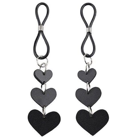 S&M Heart Nipple Ties - Nipple and Clit Clamps