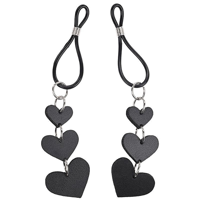 S&M Heart Nipple Ties - Nipple and Clit Clamps