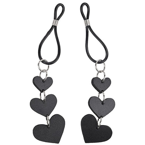 S&M Heart Nipple Ties - Nipple and Clit Clamps