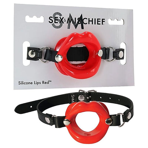 S&M Silicone Lips Mouth Gag by Sportsheets - Bondage Gags and Bits