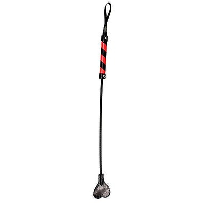 Premium Striped PVC Bondage Crop by Shots Toys - Whips And Crops