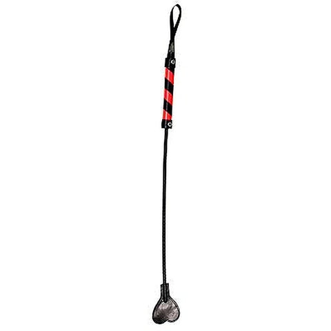 Premium Striped PVC Bondage Crop by Shots Toys - Whips And Crops