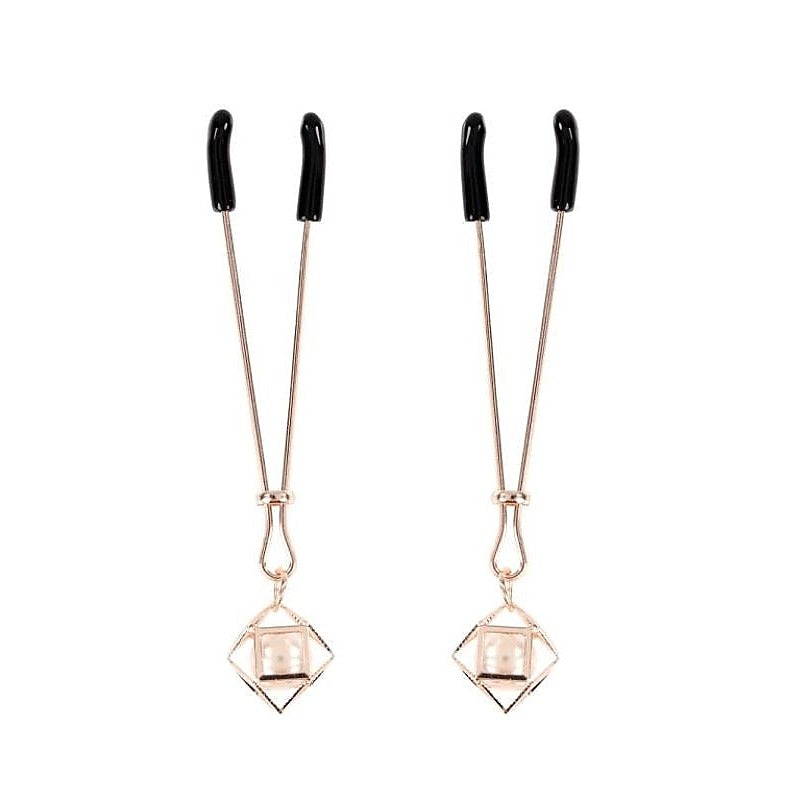S&M Brat Pearl Nipple Clamps by Sportsheets - Nipple and Clit Clamps