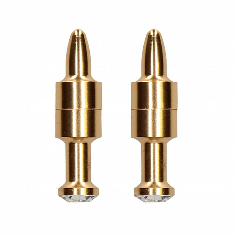 Magnetic Diamond Pin Nipple Clamps by Shots Toys - Nipple and Clit Clamps