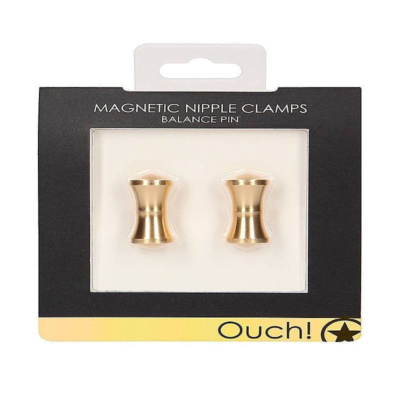 Balance Pin Magnetic Nipple Clamps by Shots Toys - Nipple and Clit Clamps