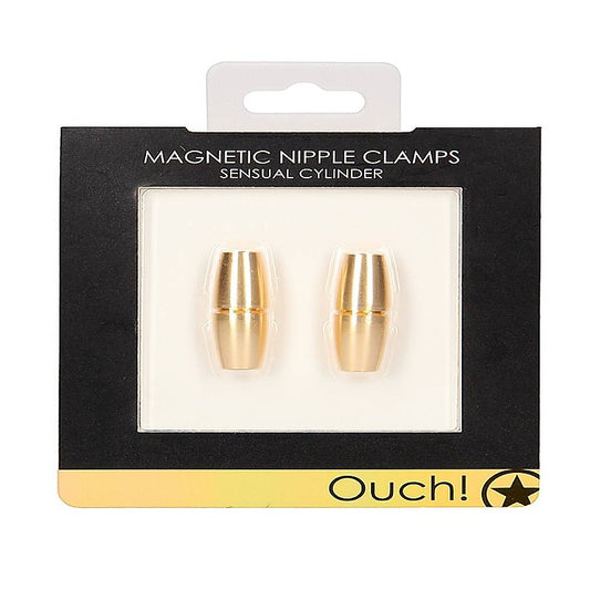 Shots Toys Sensual Cylinder Magnetic Nipple Clamps
