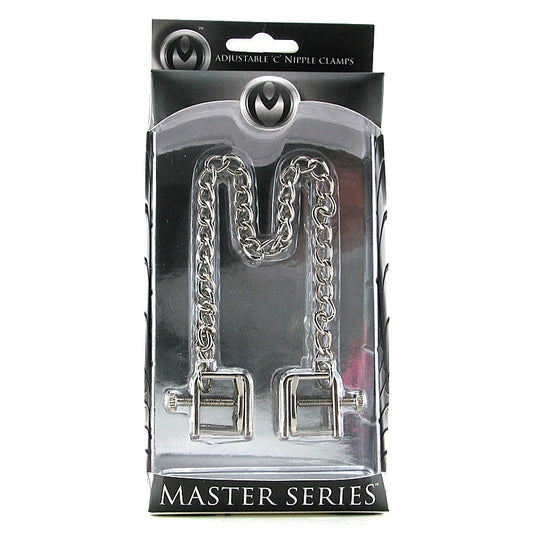 Siege Adjustable BDSM Nipple Stretcher Clamps - Nipple and Clit Clamps