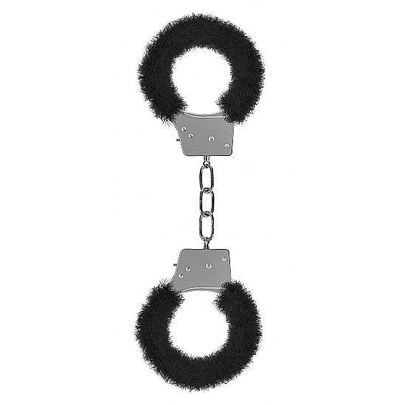 Ouch Beginners Furry Handcuffs by Shots Toys - Steel Sex Toys
