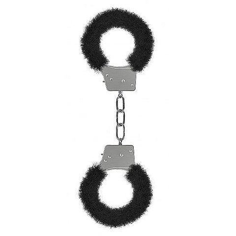 Ouch Beginners Furry Handcuffs by Shots Toys - Steel Sex Toys