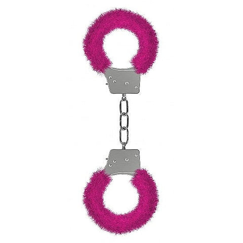 Ouch Beginners Furry Handcuffs by Shots Toys - Steel Sex Toys