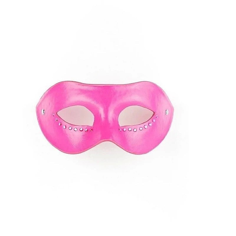 Luxurious Leather Diamond Mask by Shots Toys - Butt Plugs