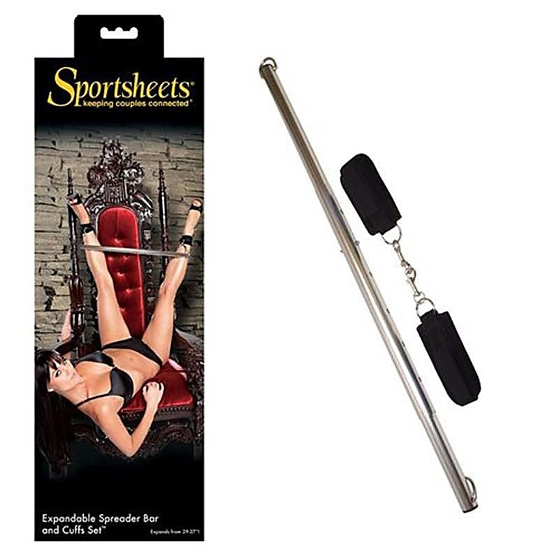 Sportsheets Spreader Bar & Cuffs Set - Spreaders and Hangers
