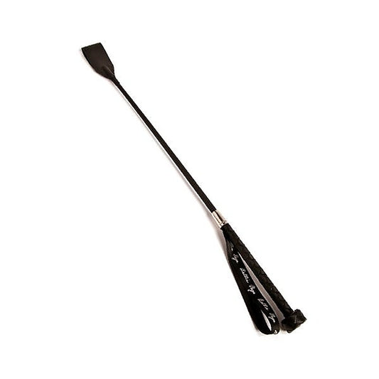 Bettie Page Teasearama Leather Riding Crop Black - Whips And Crops