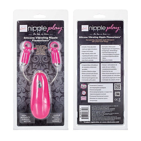 Nipple Play Silicone Vibrating Pleasurizers - Rabbit Vibrators